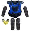 Kids' Motorcycle Balance Bike Armor Set: Knee, Elbow, Chest & Back Protectors.