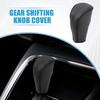 A ABSOPRO Speed Shift Knob Cover Automatic Transmission Lever Trim PU Black