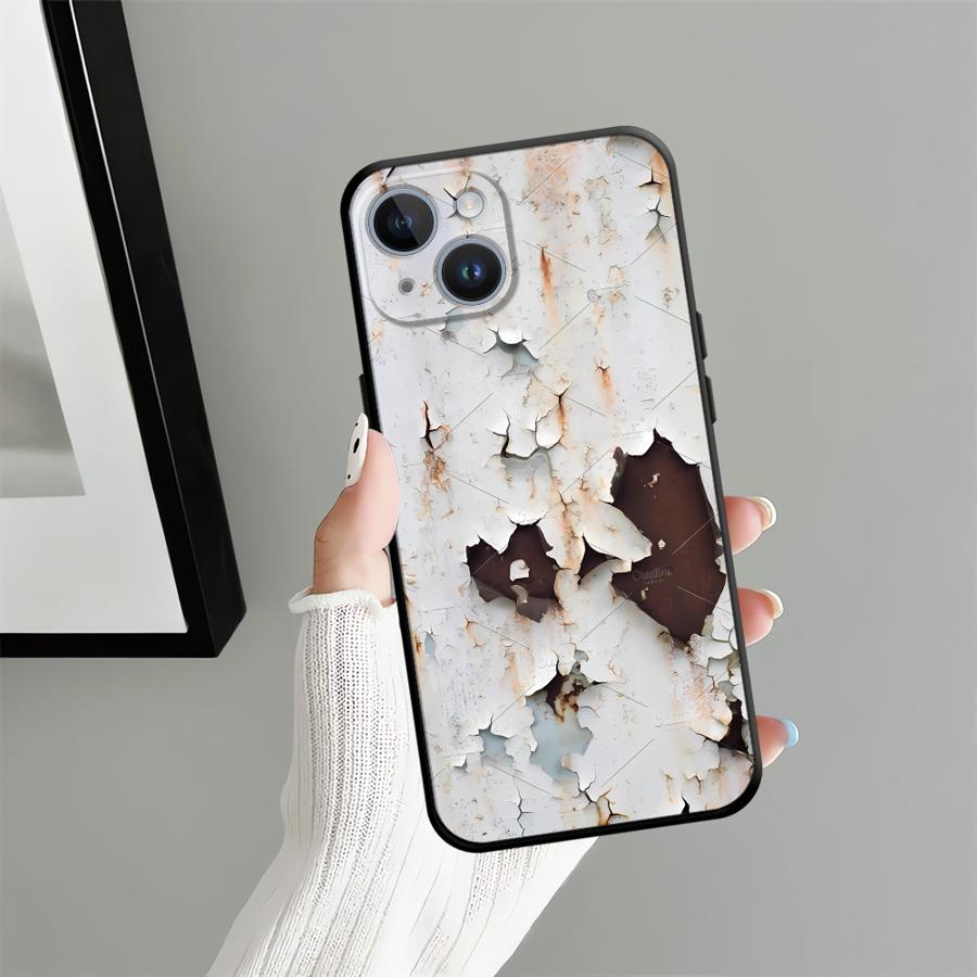 Funda Phone Cover Case for iPhone 13 Mini 12 7 8 14 17Air 15 Plus 11 X XS XR 17 16 Pro Max SE Retro Rust