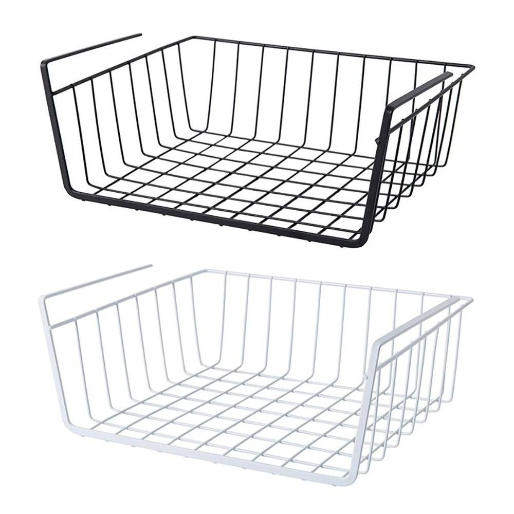 1 Peça Pequeno/Grande Organizador de Prateleira de Cozinha Suportes para Mesa Guarda-roupa Cesta de Malha para Pendurar