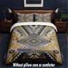 Abstract Geometric Theme Custom Text Or Name 3Pcs Bedding Set,1 Flat Sheet & 2 Pillowcases Personalized Home Bedding