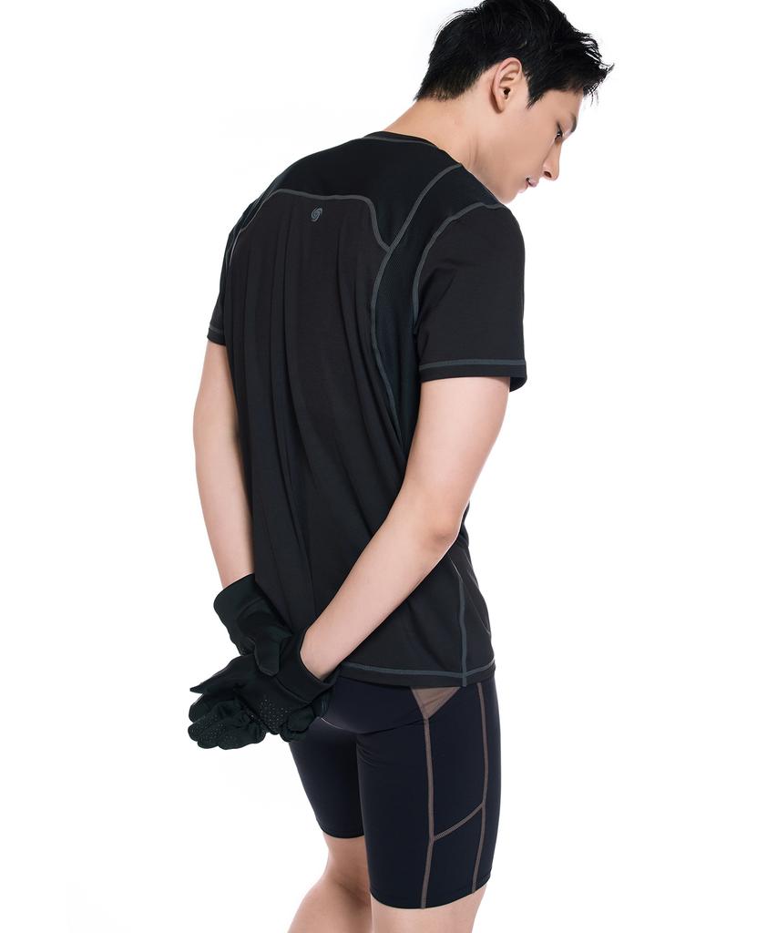 AGOW A-Sim Fit T-Shirt Black & Gray
