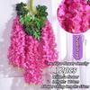 12pcs Thick Wisteria Flowers Fake Wisteria Hanging Flowers Artificial Wisteria Flowers Ceiling Flower Plants Exterior Decoration