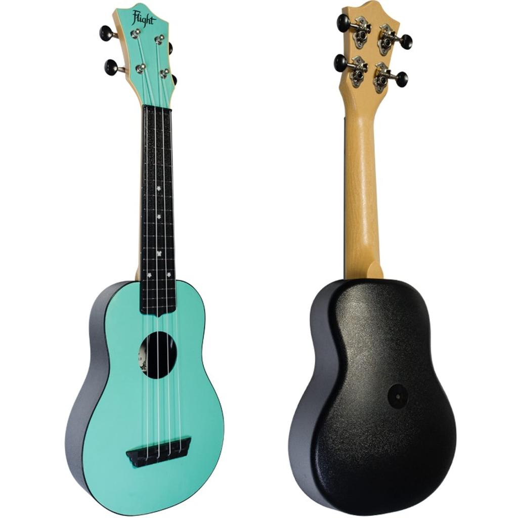 Flight Travel Ukulele Wood and ABS Resin Hybrid Ukulele Soprano Size Light Blue TUS-35LB