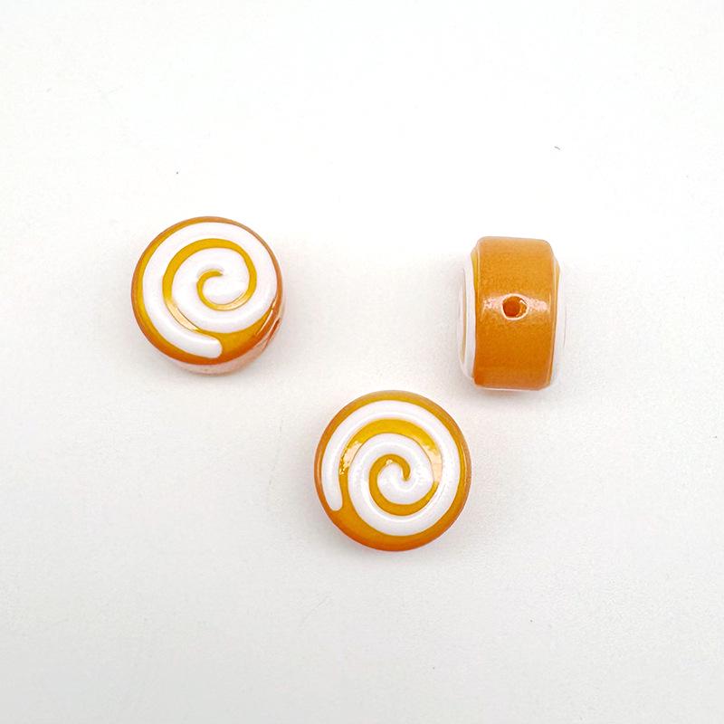 Macaron Colored Sweet Donut Glass Beads for DIY Handmade Bracelets