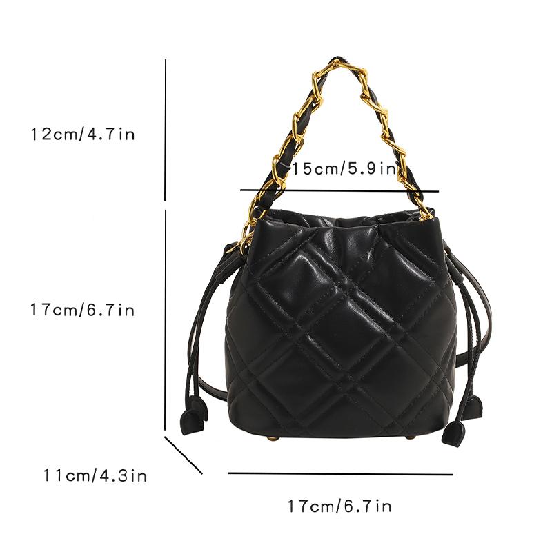 Bucket Bag, Women's Handbag, Work Bag, Carrying Chain, Shoulder Bag, Crossbody Bag, Exquisite and Versatile,  New Model