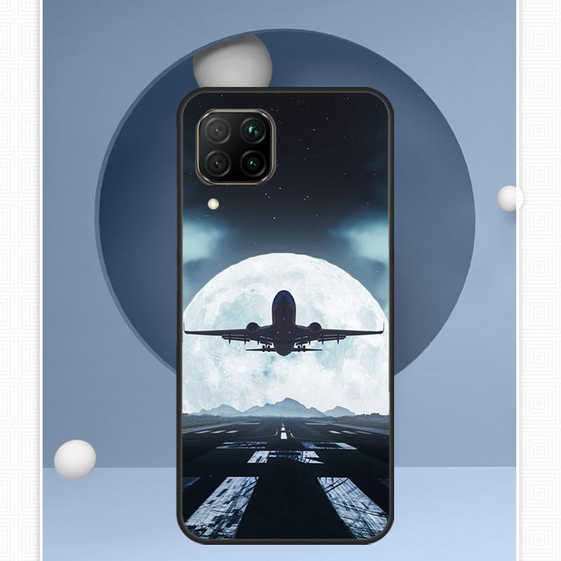 Aircraft Airplane Fly Travel For Huawei Nova 12s 12i 11i 8i Y91 Y60 Y70 Y72 Y90 Y61 9 10 SE P20 P40 Lite P30 P60 Pro Case