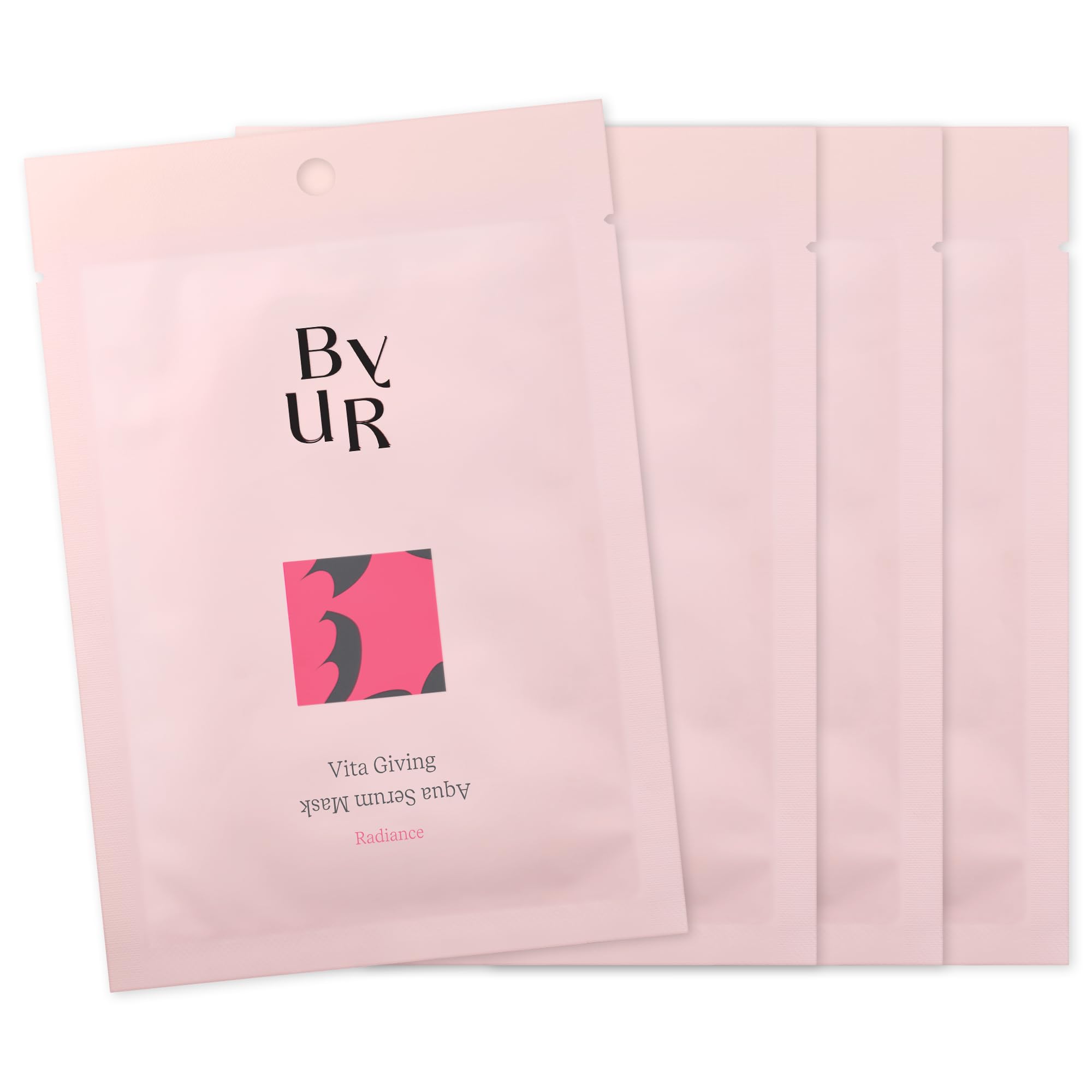 

ByUR Aqua Serum 4 Individually Wrapped Pore Vitamin Mask, Masks, Moisturizing, Care, (Vitagiving V1)