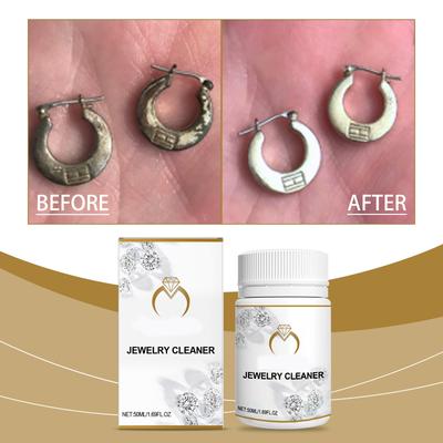 Limpador de Joias, Solução de Limpeza para Metais de Joias, Colar de Diamante e Solução de Remoção e Cuidado 50ml