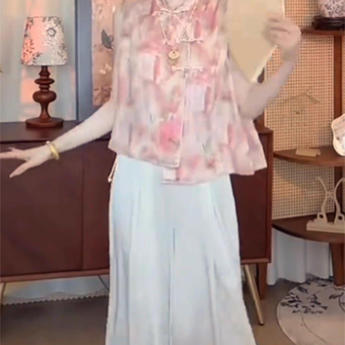 

2025 summer new design sense niche sleeveless shirt women loose and thin outer shirt women M [Recommended below 50kg]