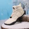 Women Plush Ankle Boots Winter Cotton Shoes Men's High-top Snow Boots Warm Outdoor Hiking Sneakers Non-slip