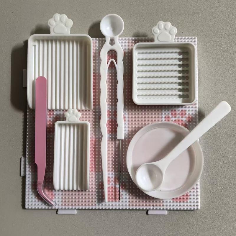 Creative DIY Bead Pen Art Kit 2.6mm Padding Beans Set with Clips Tray for Kids Birthday Party Favor Gifts