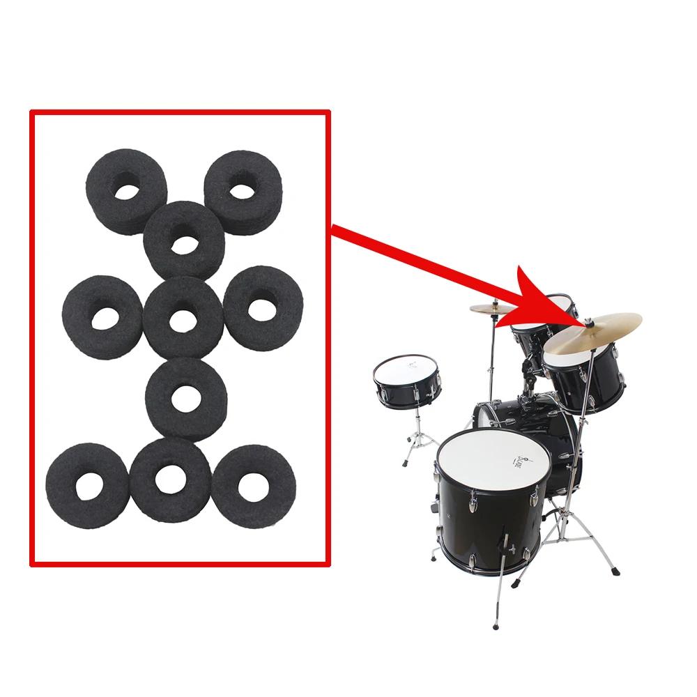 IRIN 10 Pcs Cymbals Felt Pad Drum Slices Felt Pad Protection Set Replacement Tools Percussion Instrument Accessories Music Parts