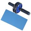 Fitness UltraQuiet Abdominal Dual Exercise Wheel Workout Roller with Knee Pad Equipment