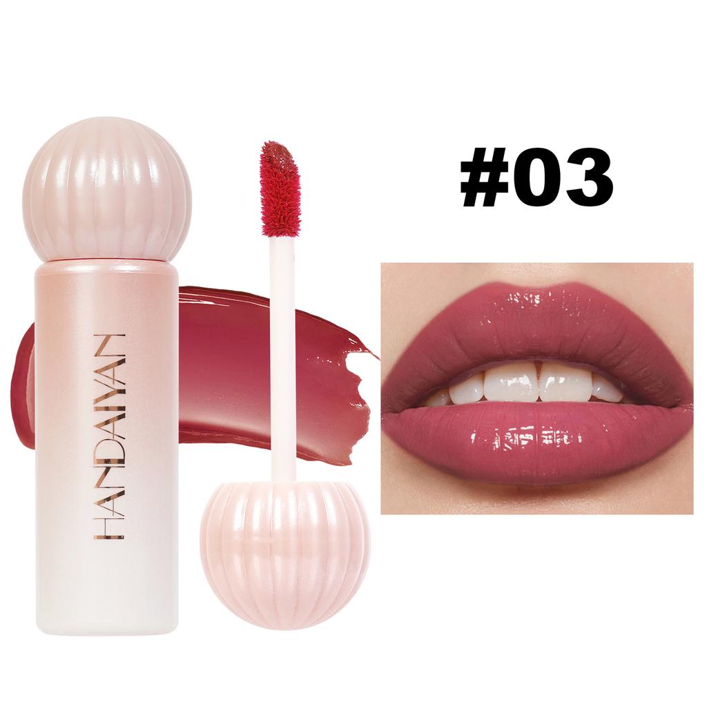 8 Colors Mirror Lip Glaze Highly Pigmented Long-lasting Moisturizing and Nourishing Lip Gloss Liquid Lipstick Women's Cosmetics