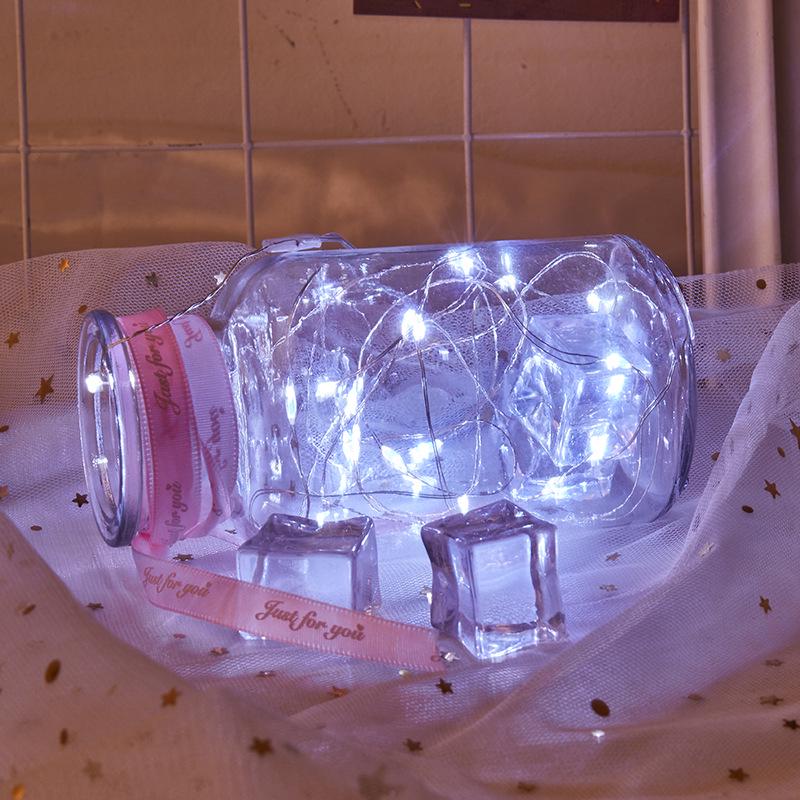 2032 Button Battery Copper Wire Star Lights for Christmas, Holiday, Gift Box, and Bouquet Decoration.