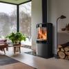 Freestanding Stove BJORN 8kW Ø150 LARGE GLASS ECO Steel Inlet ACCESSORIES