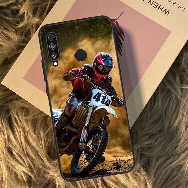 Moto Cross Motorcycle Sports For Huawei Nova 11i 12i 3i 7i 8i 9 10 SE Y60 Y61 Y70 Y72 Y73 Y90 Y91 P20 P30 P40 Lite Case