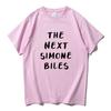 The Next Simone Biles Tshirts Letter Printing Clothes Summer Cotton Short Sleeve Tee-shirt Casual Men/Women Unisex Streetwear