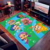 1pc Bubble Guppies Print Area Rug - Soft,Washable Non-Slip Indoor Mat for Office Chairs,Living Room,Home Office Decorative Rug