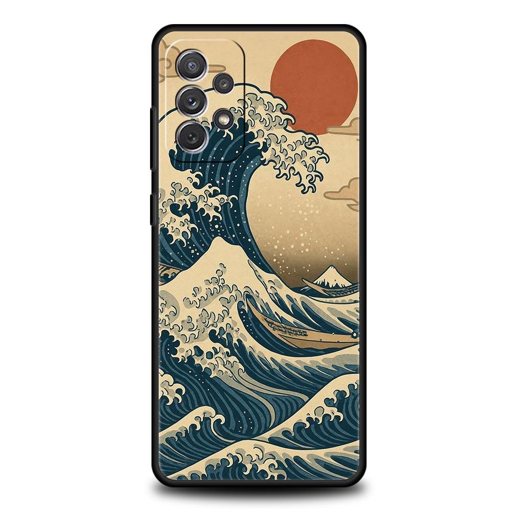 Japanese Style Art Japan Phone Case for Samsung A17 A13 A15 A25 A35 A51 A55 A71 A21S A11 A31 A41 A23 A53 A73 5G A03S A05s Cover