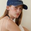 LOVE ME MONSTER Vintage Denim LMM Logo Ball Cap_Blue