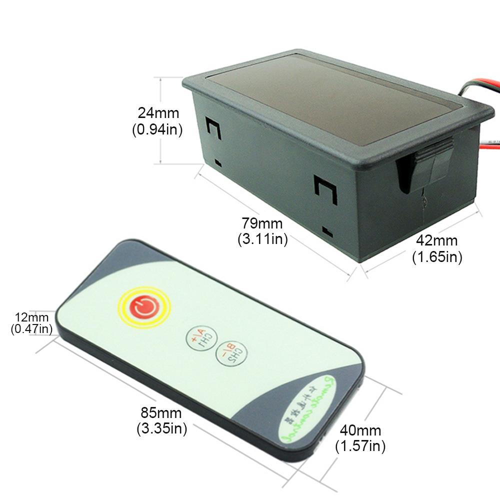 6V - 30V Digital Display PWM DC Motor Speed Controller with IR Remote Control for Automobile Heater / Defroster / Fans