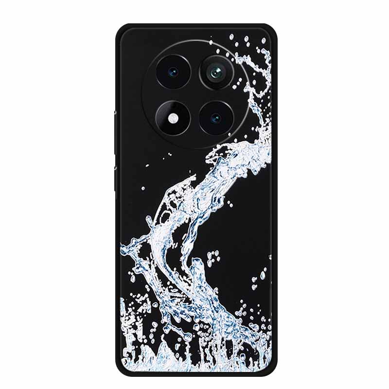 3D Emboss Case For Xiaomi Redmi Note 15 Phone Case Flowers Black Silicone Soft Back Cover Coque For Redmi Note 15 Pro Plus Case