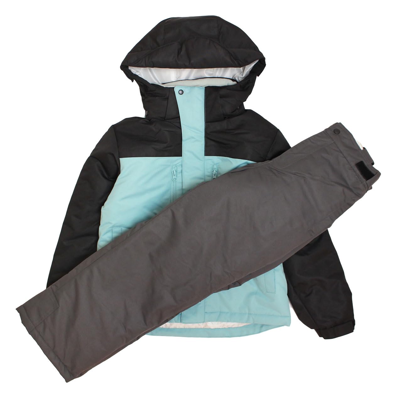 

Happy Junior Ski Wear Adjustable 160cm Kids Set, Girls Size, Mint,