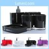 Accessories 5 Pcs Bathroom Multicolors Acrylic Diamondmounted Shining Sets