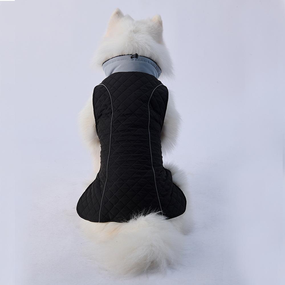 

Large Dog Clothes Reflective Strip Thickened Warm Autumn and Winter Dog Clothes Waterproof Pet Clothing S