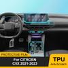 Auto Innenraum Mittelkonsole Transparente TPU Lackschutzfolie für Citroen C5X 2026-2026 Vorgeschnitten PPF Kratzfest Aufkleber