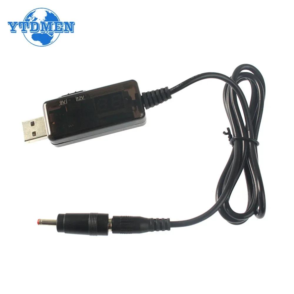 DC 5V auf 9V 12V USB Aufwärtswandler 5.5*2.1mm Aufwärtswandler Kabelmodul mit 3.5x1.35mm Adapter Anschlussstecker