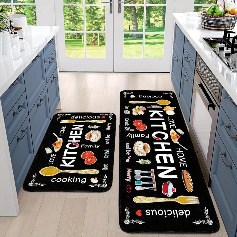 

VIKAMA Stain-Resistant Kitchen Rug Kitchenware Spice Pattern Rug Warm Rug For Bedroom Carpet For Live Room Bathroom Mat Home Dec 40X60CM (1.3X2FT