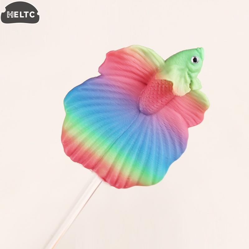 1PC Colorful Aquarium Betta Training Wand Plastic Playing Stick Active Healthy Betta Fish Equipment Resin Decoration Fish Stick