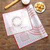 Antihaft Küchen Backmatte zum Ausrollen von Teig, Knetunterlage für Crêpes, Pizzateig, Übergröße Silikon Backmatte, Bäckereizubehör
