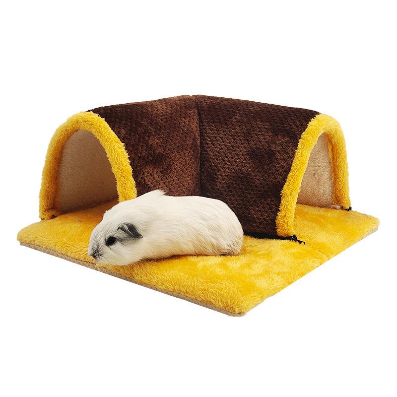 Warm Guinea Pig Hideout Tunnel Bed, Soft Removable Guinea Pig Tunnels And Tubes for Cage, Guinea Pig Hides Fleece For Rat, Sturd
