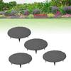 Outdoor Step Stones Decorative Polypropylene Resin Stepping Stones with Ground Stakes for Lawn Garden  Way