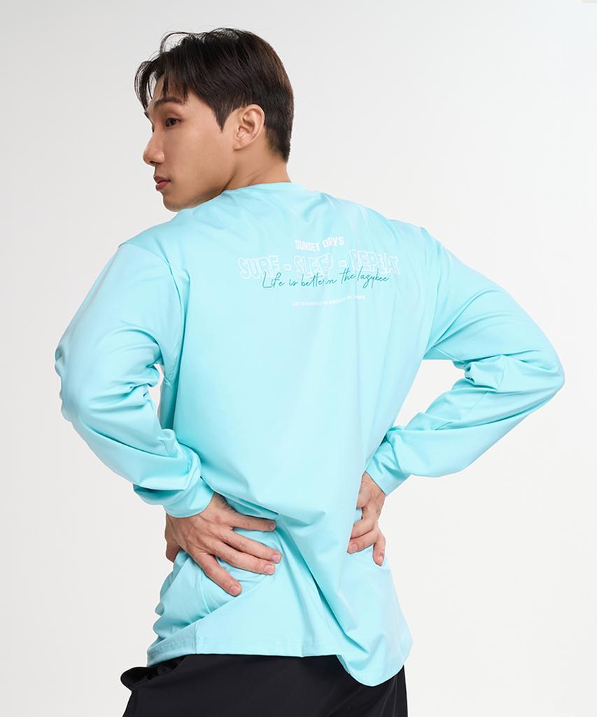 Leijibi Dry-Cooling Oversized Long Sleeve Rash Guard M Mint