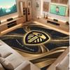 Tappeto in Velluto di Cristallo con Stampa del Leeds United Football, Comodo Assorbente d'Acqua Antiscivolo Tappeto per Pavimenti Interni