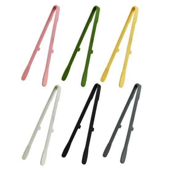 Pince Alimentaire en Silicone Résistante à la Chaleur Ustensile de Cuisine Antidérapant pour Barbecue Pain Gâteau & Glace Manche Ergonomique Sans Rayures Outil de Cuisson Essentiel pour la Maison