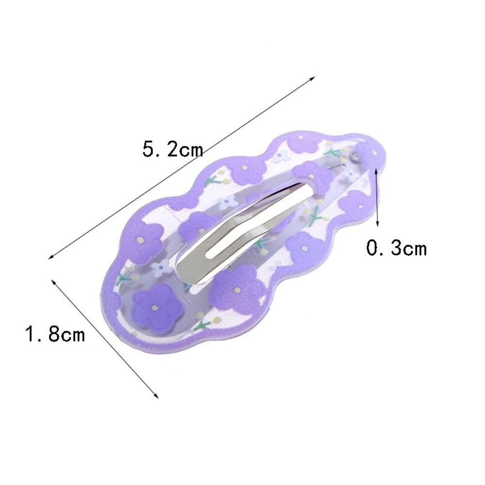 Flower Clouds Hair Clips Candy Color Child Hairgrips Fashion Hair Accessories  for Women Girls