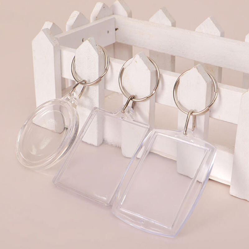 Gift certificate frame keychain idol ID photo frame key ring