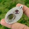 Daughters Day Deal Oval Natural Smoky Quartz African Amethyst 925 Silver Pendant