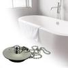 Easy to Use Washbasin Drain Stoppers with 50cm Chain multifunction Sink & Tub Drain Plugs Simple Install for Various drain