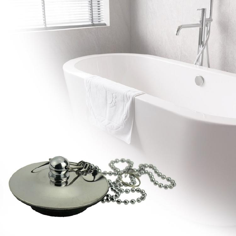 Easy to Use Washbasin Drain Stoppers with 50cm Chain multifunction Sink & Tub Drain Plugs Simple Install for Various drain