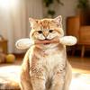Cat Chew Wool Cotton Swab Toy Teeth Grinding Teeth Cleaning Kitten Toy Interactive Chew-resistant Teasing Cat Stick Toy