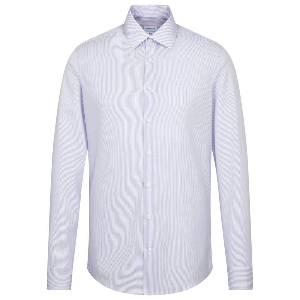 Seidensticker Mens Striped Shaped Long-Sleeved Shirt