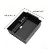 For Mitsubishi Triton L200 2024 2025 2026 Armrest Storage Box Center Console Organizer Tray Tidying Case Interior Accessories