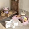 Sturdy Flexible Silicone Round Tray Mould Home Accessory for Easy Craft Projects and Artistics Creation Daily Use
